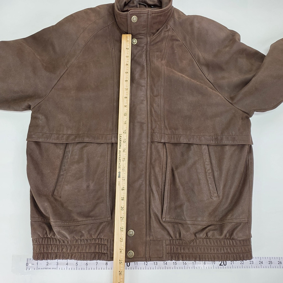 Americana Workwear Leather Limited Leather Jacket Men’s LT Brown Tall - Picture 10 of 11